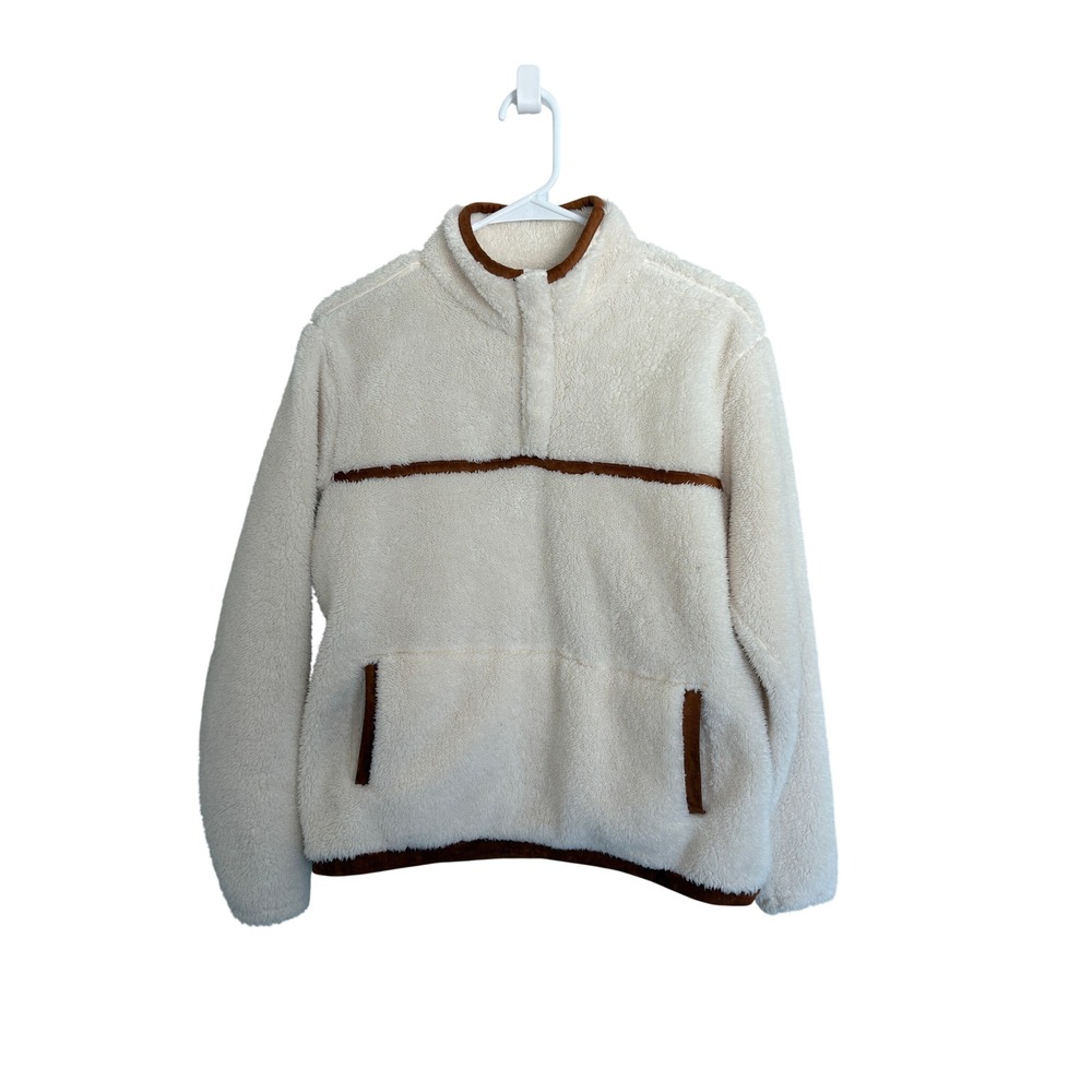 Shyanne Life Sherpa Pullover Small Western Cozy Fleece Quarter Zip Ranchcore